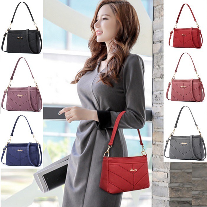 Túi xách da phụ nữ trung niên