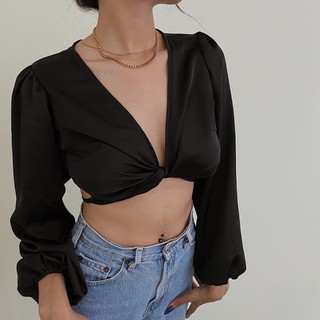 Áo croptop cột dây hở lưng