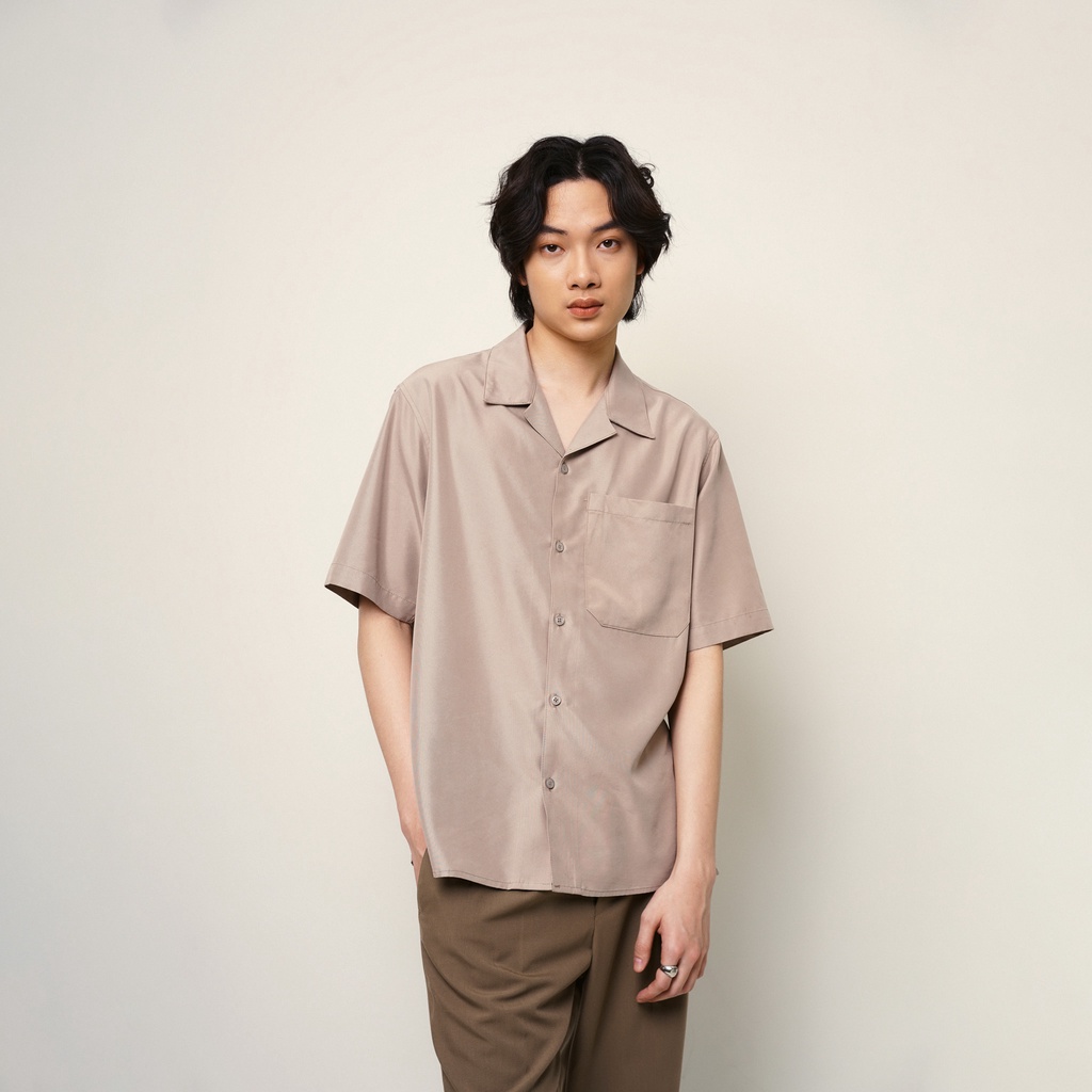 Áo Sơ Mi Cộc Tay Cổ Ve Nam UNICUS Claude Cuban Shirt