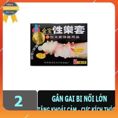 Bao cao su GOLD GAI BI LỚN HỘP 2 BCS