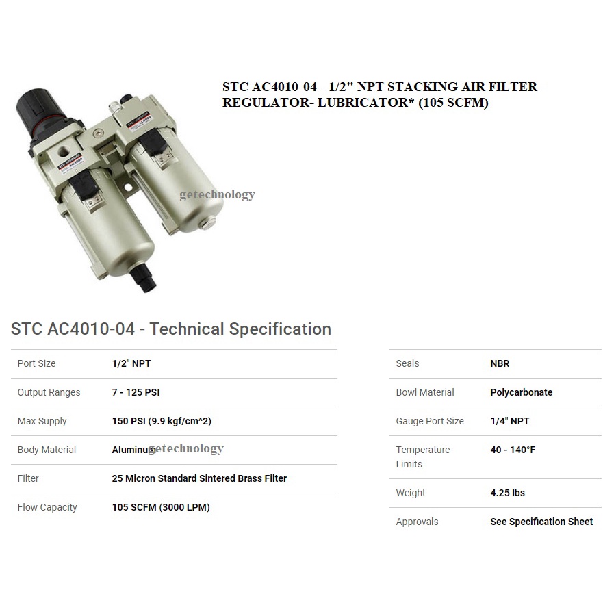 BỘ LỌC KHÍ AC2010-01 AC2010-02 AC3010-02 AC3010-03 AC4010-03 AC4010-04