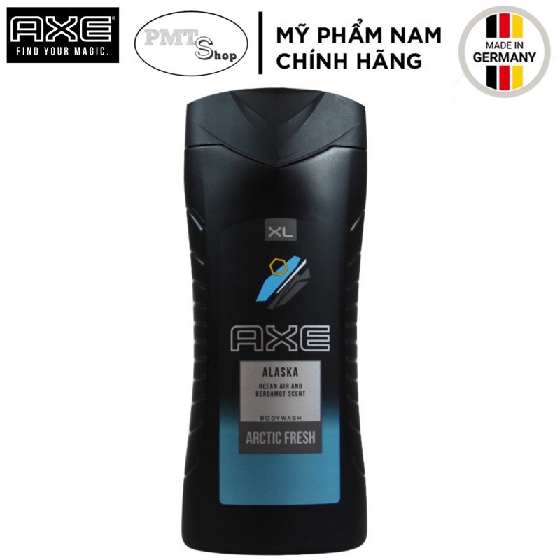 [Germany] Gel tắm nam Axe 400ml Ice Gold Pure Clean, Clean Fresh 6in1, Energised 3in1, Alaska Arctic - Đức