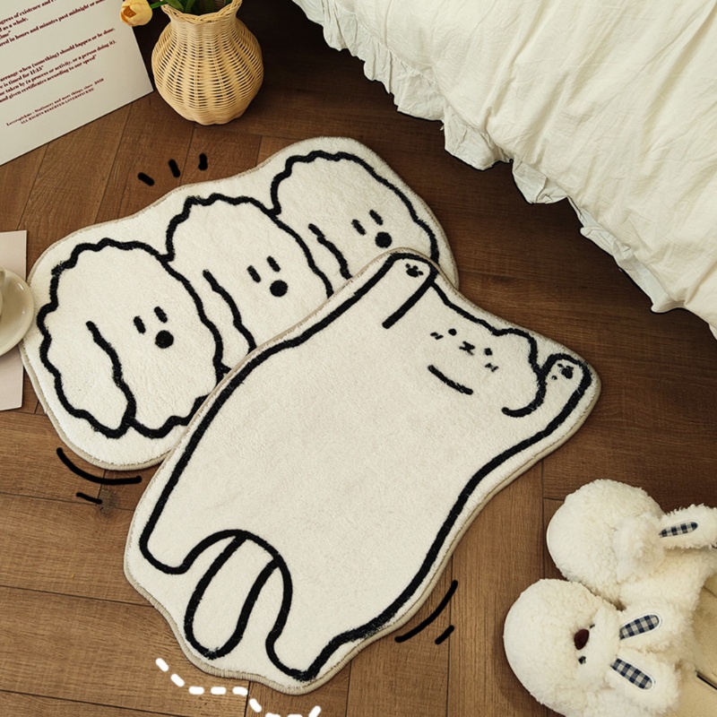 Thảm lót cửa chùi chân Họa Tiết Hoạt Hình Chống Trượt Thấm Hút Nước Cho Thú Cưng