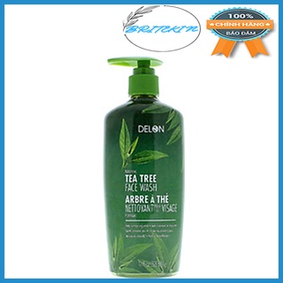 Gel Rửa Mặt DELON Tinh Dầu Cây Tràm Trà - DELON Tea Tree Face Wash 325ml