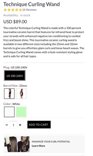 Máy uốn tóc Nume Technique Curling Wand - Mỹ