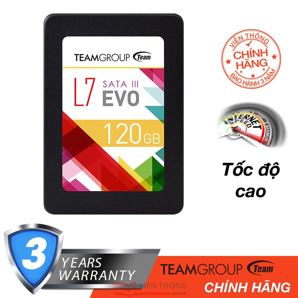 Ổ cứng SSD Team Group L7 120GB EVO Sata III - Hãng phân phối chính thức