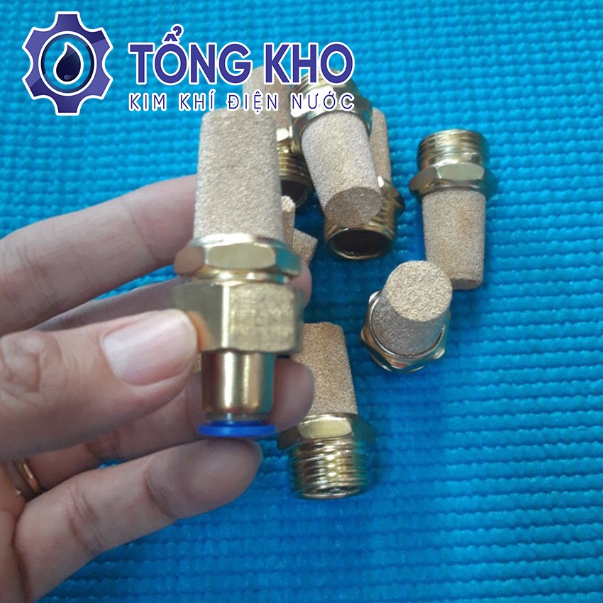 Cục lọc nước (đồng) mini gài dây 8mm, lọc bớt cặn bẩn, tránh nghẹt béc phun - Tổng kho kim khí điện nước