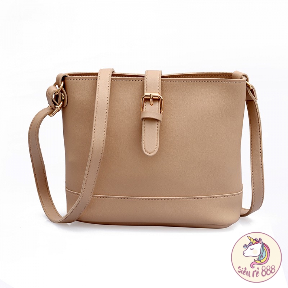 Túi xách da trơn khóa cài sang trọng - T778