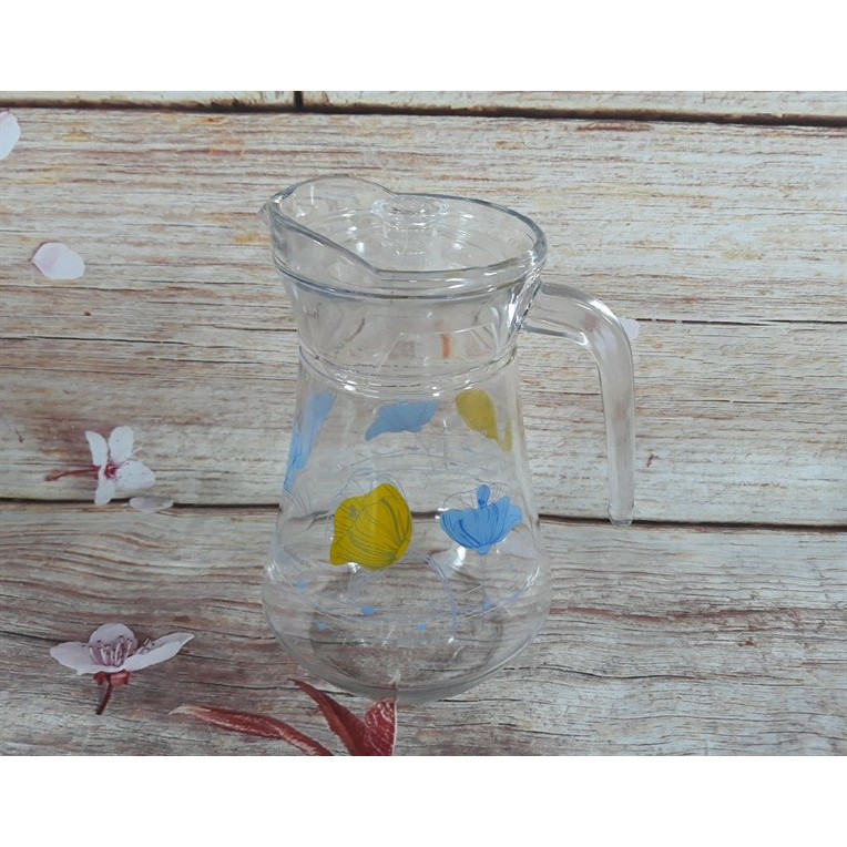 Bình ca thủy tinh trơn đựng nước 1300ml