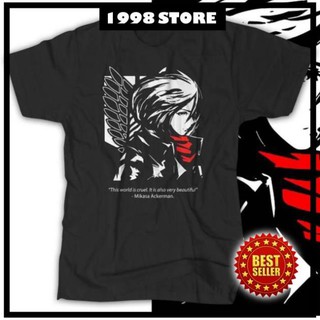 Hot - áo thun anime mikasa ackerman - attack on titan aot shingeki no kyojin