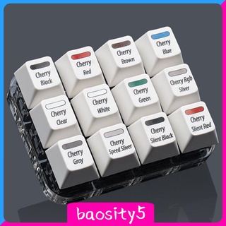 [Baosity5] Cherry Mechanical 12 Key Switch Test Keycaps Kiểm tra Keycaps