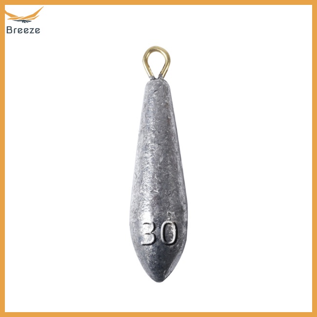 breeze Raindrop  Streamlined  Shape Fishing  Weights Fishing Lead Sinker For Bottom Fishing Sea Fishing