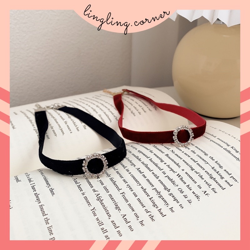 Choker đính đá dự tiệc sang trọng