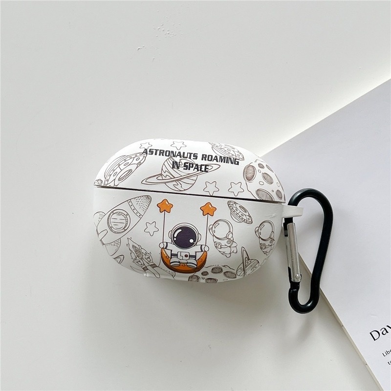Vỏ Bảo Vệ Hộp Sạc Tai Nghe Huawei Freebuds Pro 2 Mềm Hình Pikachu &amp; Phi Hành Gia