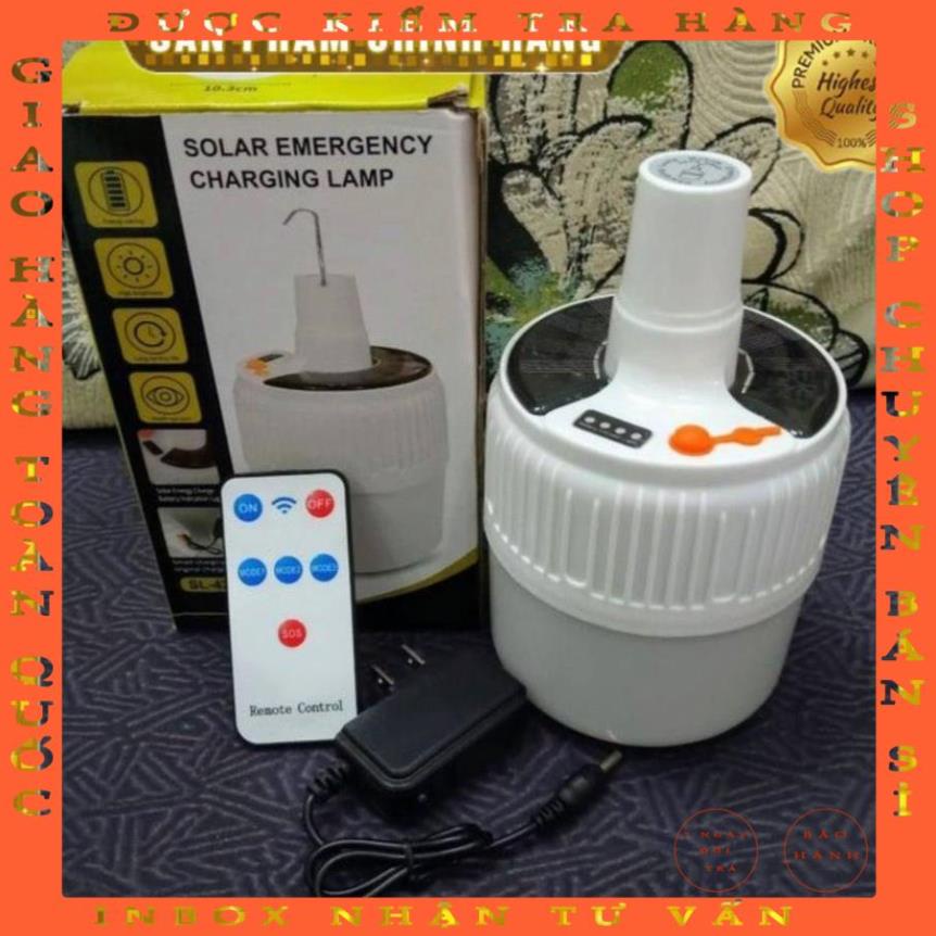 Bóng Đèn Tích Điện 100w (LOẠI 1) có Điều Khiển từ xa và tấm năng lượng mặt trời A01 - hot tiktok