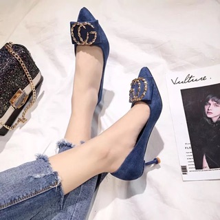 (ORDER) Giày cao gót mũi nhọn bigsize 34-43