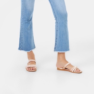 Giày Sandal Nữ Thời Trang 3cm JUNO Dây Quai Nhún SD03057