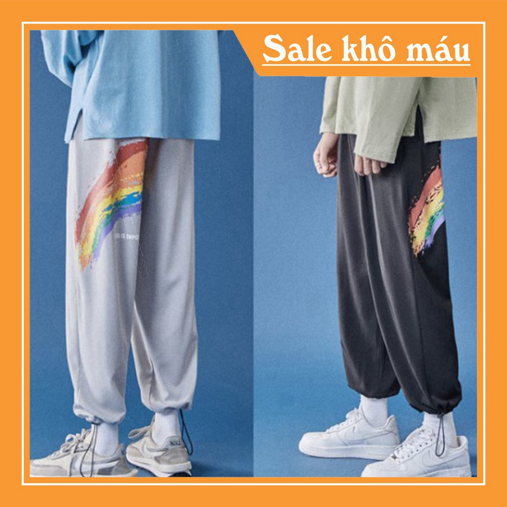 Quần Jogger unisex thể thao Cầu vồng phong cách Hàn Quốc siêu hot-SP7 | BigBuy360 - bigbuy360.vn