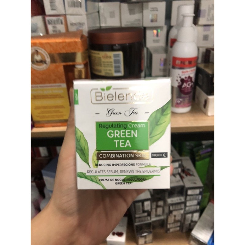 Kem dưỡng trà xanh da dầu mụn Bielenda Green tea 50ml