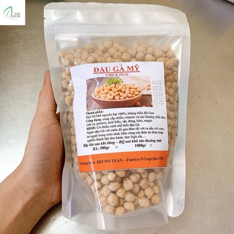 500g Đậu Gà Hữu Cơ Mỹ Không Biến Đổi Gen Hàng Nhập Khẩu