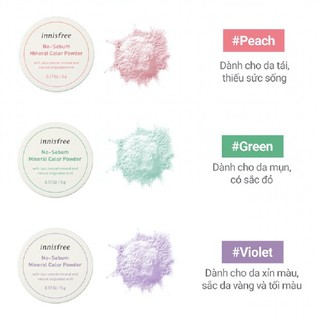 Phấn phủ kiềm dầu Innisfree No Sebum