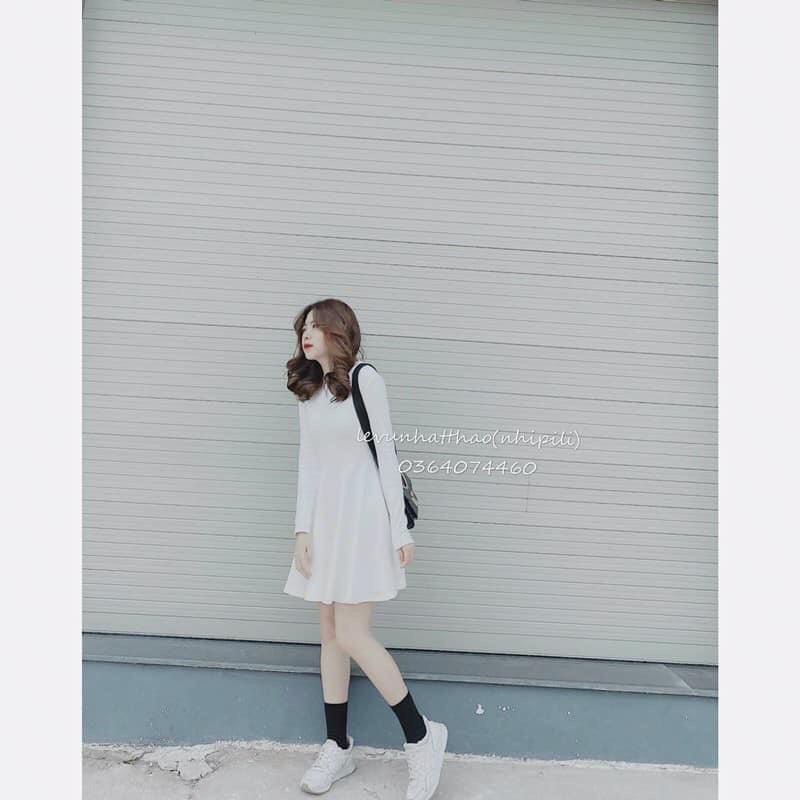 🍓 Váy umi hàn xoè tay dài kèm ảnh thật | BigBuy360 - bigbuy360.vn