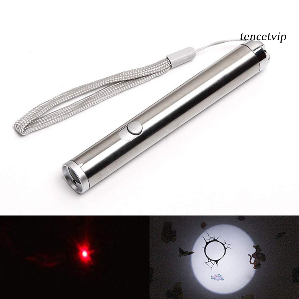 Bút Chỉ Laser 2 Trong 1 Tương Tác Thú Cưng Tiện Dụng