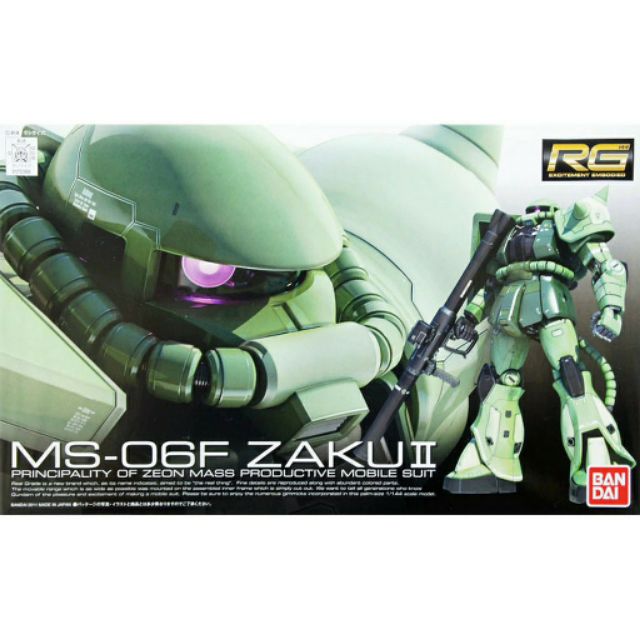 Mô hình RG 04 MS-06F Zaku II hàng chính hãng Bandai