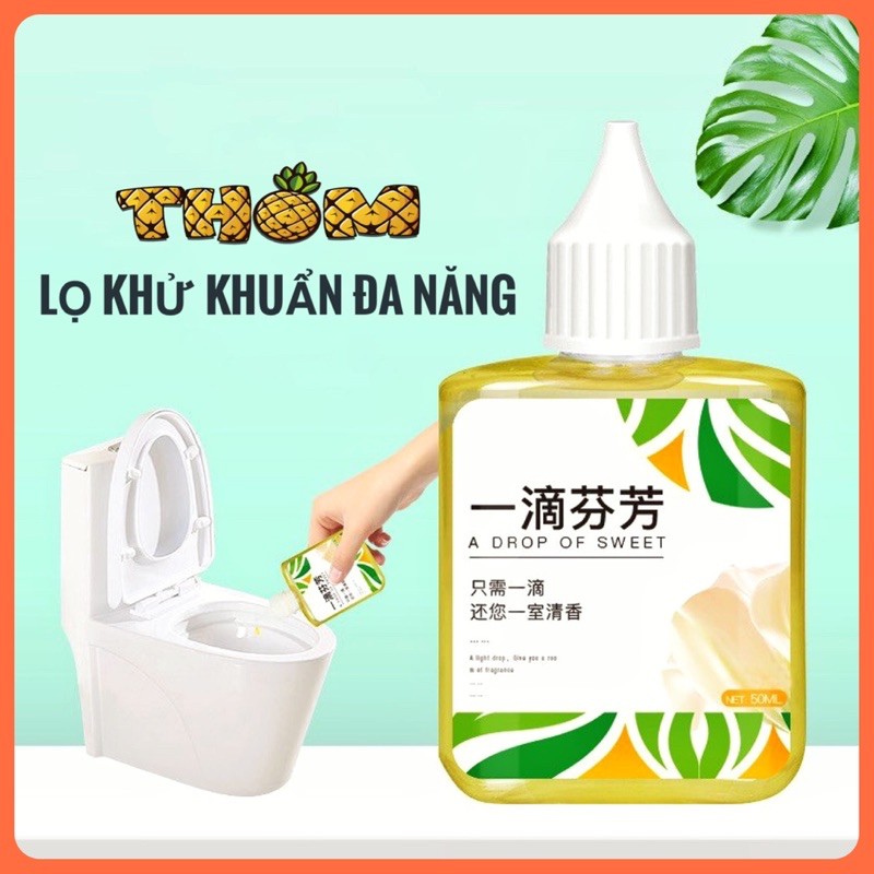 Lọ tinh dầu khử khuẩn, khử mùi nhà vệ sinh, các khu vực nước tù đọng, ẩm thấp