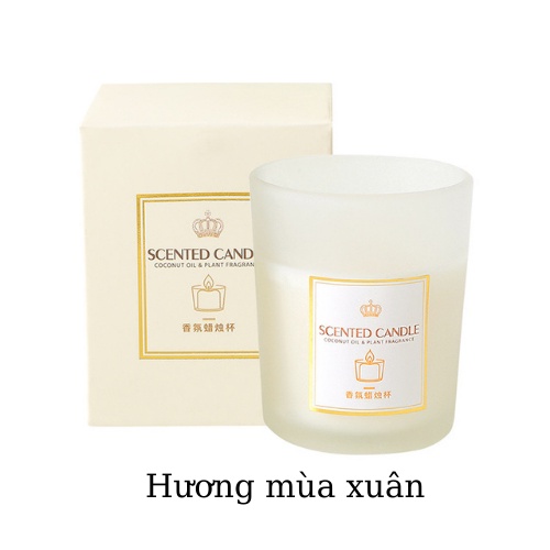 Nến thơm phòng ngủ candle cup hoa khô nhiều hương GD32