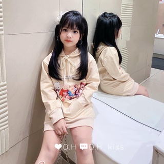 Áo váy cho bé gái, chất da cá
