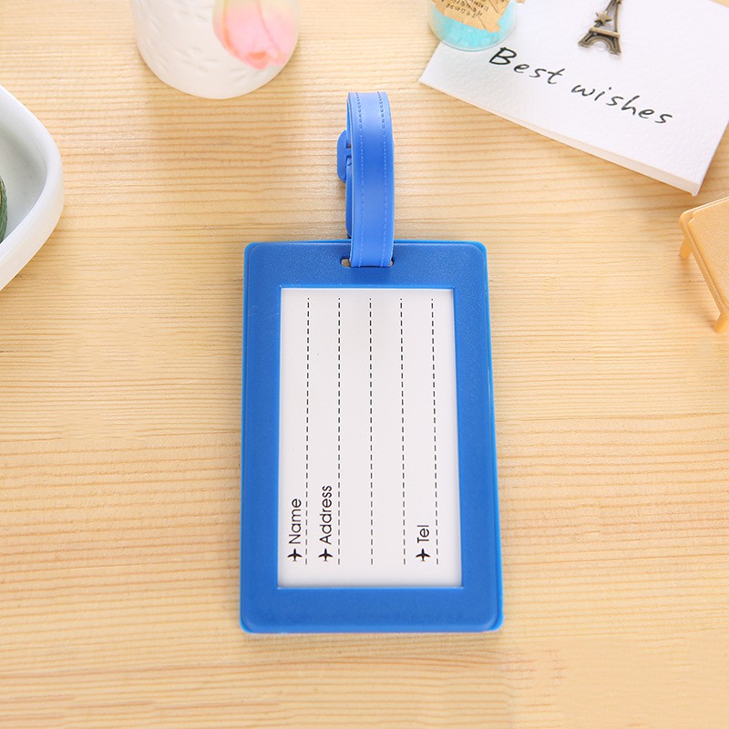 [Hàng Mới Về] Thẻ Đeo Bảng Tên Silicon Name Tag Chống Thất Lạc Cho Balo/ Vali Siêu Cute