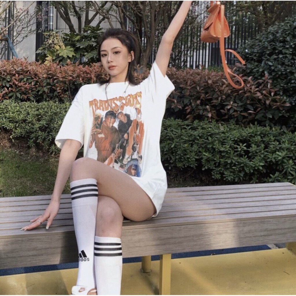 Áo phông, áo Thun tay lỡ form rộng TRAVIS SCOTT Nam Nữ Ulzzang Unisex Kanimi | BigBuy360 - bigbuy360.vn