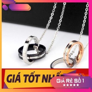 Dây chuyền đôi nhẫn Love