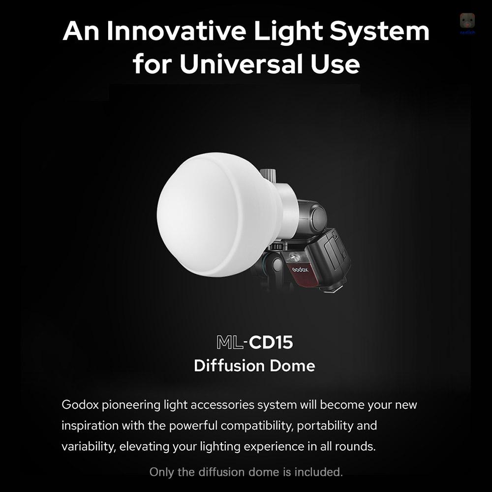 Godox CD15 - Tản Dome tròn Silicon Flash Godox kèm 3 ngàm