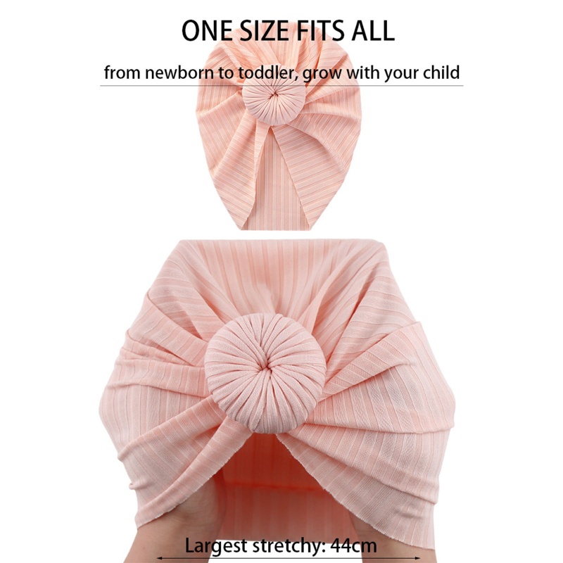 Khăn Turban Thắt Nút Chất Liệu Cotton Mềm Cho Bé Sơ Sinh Chụp Ảnh