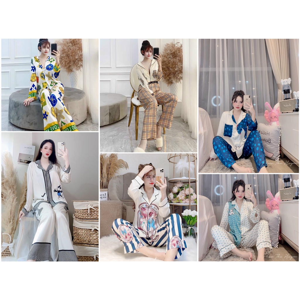 PIJAMA Lụa thiết kế cao cấp- Đồ bộ lụa pijama