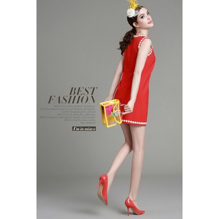 Đầm suông voan cát KL23116