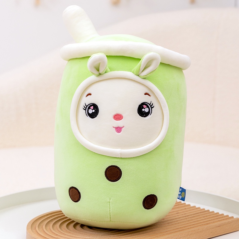 Mới!Boba Trà Sữa Plushie Đồ Chơi Nhồi Bông Mềm Mousse Trà Sữa Ôm Gối Bóng Bubo Chén Trà Đệm cho bé gái Quà tặng sinh nhật