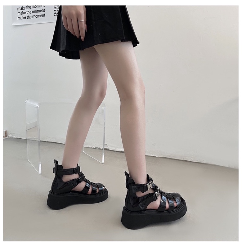 Giày sandal đế dày khoét rỗng thời trang xuân hè năm 2022 cho nữ - mã S180