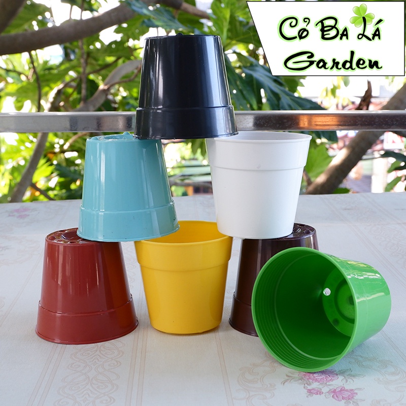 Chậu ly gờ nhựa tròn 9x8