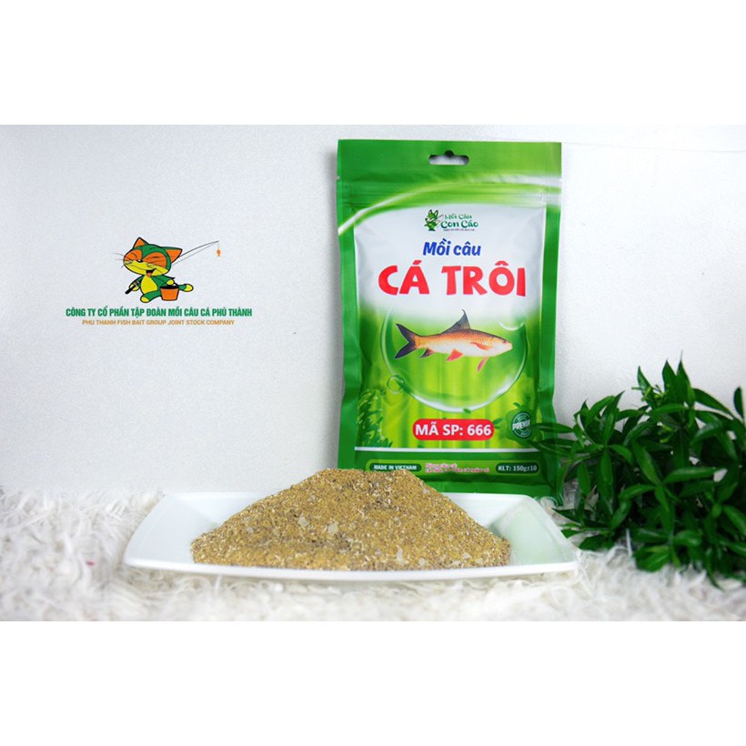 Mồi câu Con Cáo - chuyên dùng câu cá Chép, Trắm Cỏ, Trắm Đen, Cá Trôi, Cá Rô Phi, và các loại cá nước ngọt khác