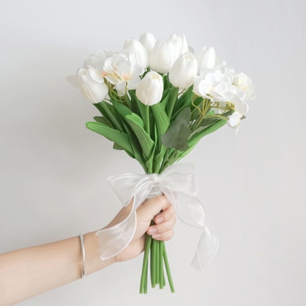 Bó Hoa Tulip Nhân Tạo Dùng Trang Trí Nhà Cửa/Tiệc Cưới/Chụp Ảnh