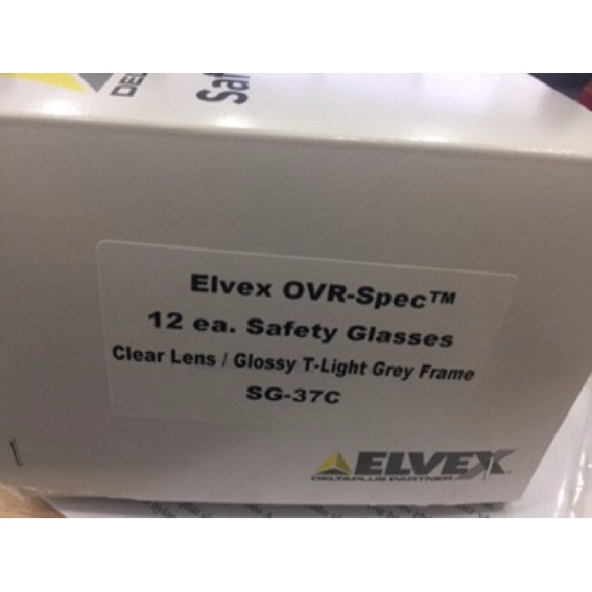 [CHÍNH HÁNG]- Kính bảo hộ chống bụi, chống UV cao cấp Elvex Mỹ SG-37G màu đen
