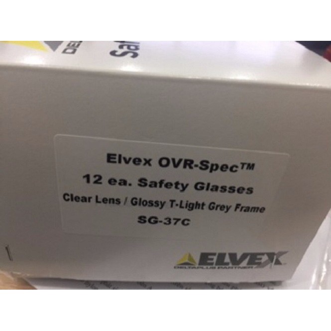 - Kính bảo hộ chống bụi, chống UV cao cấp Elvex Mỹ SG-37G màu đen