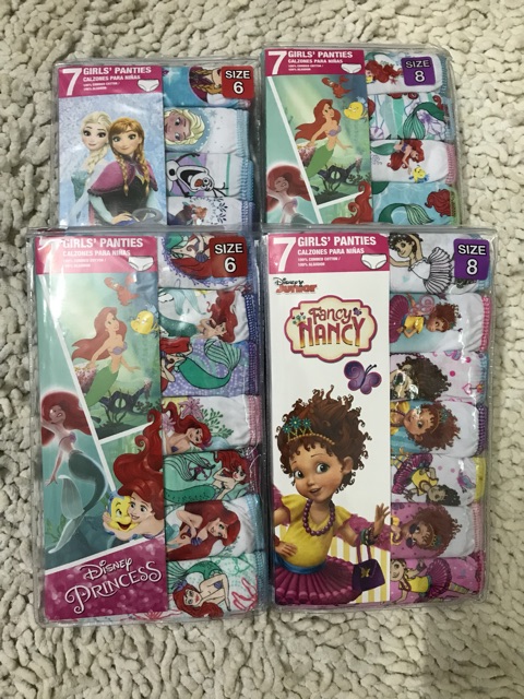 Set quần lót disney cho bé gái