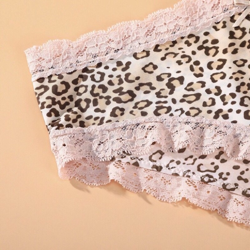 Quần lót nữ thun su hoạ tiết da báo viền ren sexy gợi cảm hàng cao cấp 2339