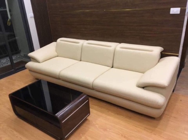 Sofa da văng đơn 2m2*80 ( tặng đôn )