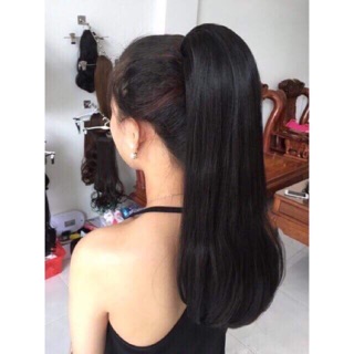 Cột tóc giả 😍 freeship😍 thẳng cúp lửng cao cấp