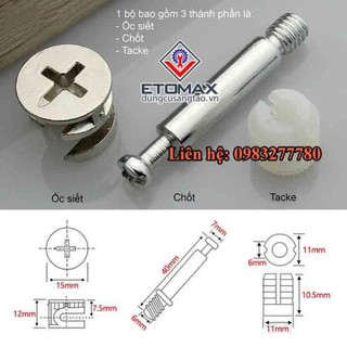 [SIÊU SALE] Bộ 50 chốt liên kết ốc cam